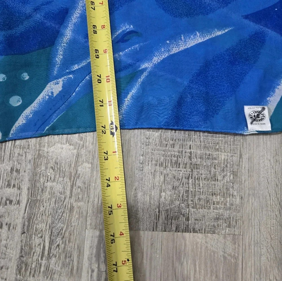 Peppermint Bay Scarf Body Wrap Large Ocean Theme Silky - Picture 9 of 10